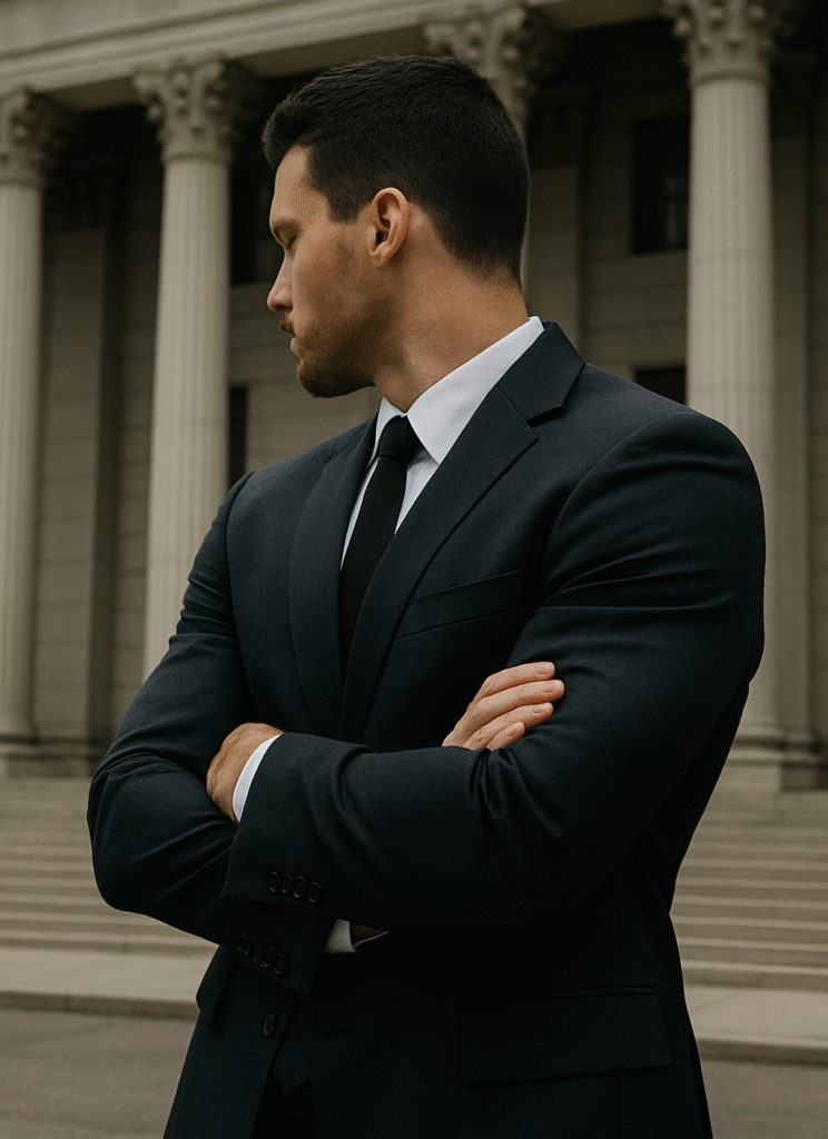Charles Shaw providing legal counsel in a professional office setting